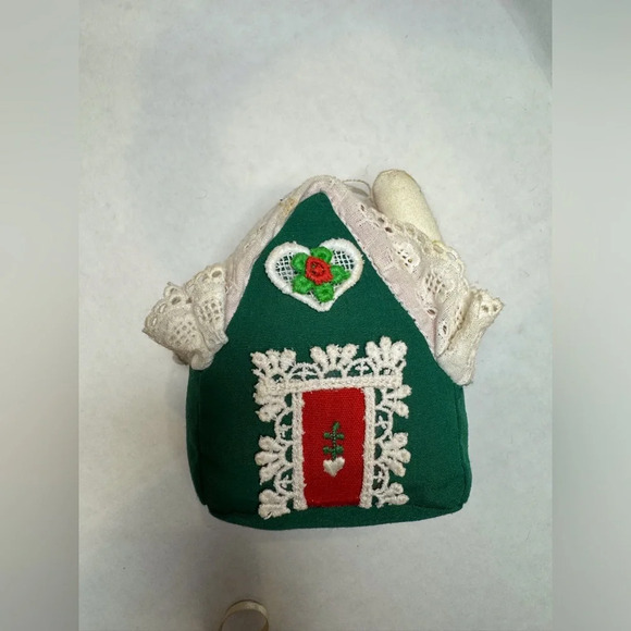 Vintage Hand-made CHRISTMAS Soft Sculpture Ornaments Lot of 3 - Picture 2 of 7